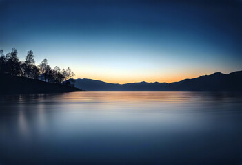 Fototapeta premium Abstract blurred background - defocused Blue gradient stock illustration