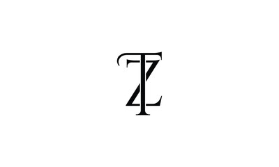 ZT, TZ, Z, T, Abstract Letters Logo monogram