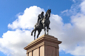 Fototapeta na wymiar Monument to Giuseppe Garibaldi in Rome, Italy 