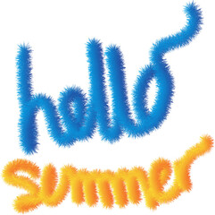 hello summer text style 01