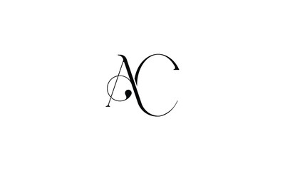 AC, CA, A, C, Abstract Letters Logo monogram