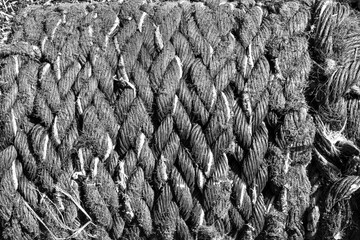 Coiled old rope