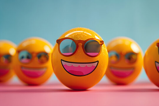 Lustige 3D-Smilies: Fröhliche und verspielte Emoticons für digitale Kommunikation