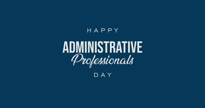 Administrative Professionals Day, holiday concept video