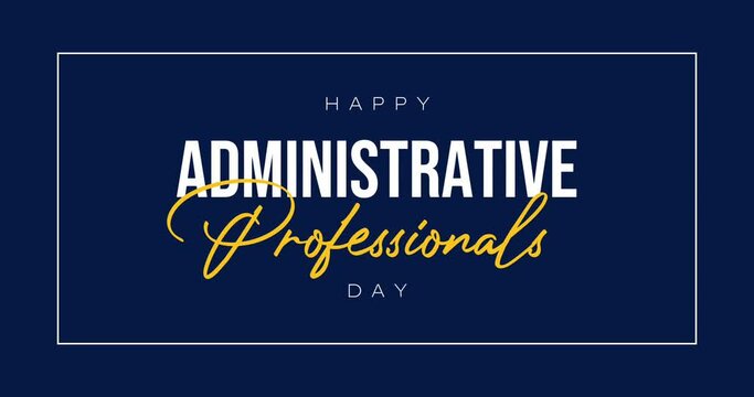 Administrative Professionals Day, holiday concept video