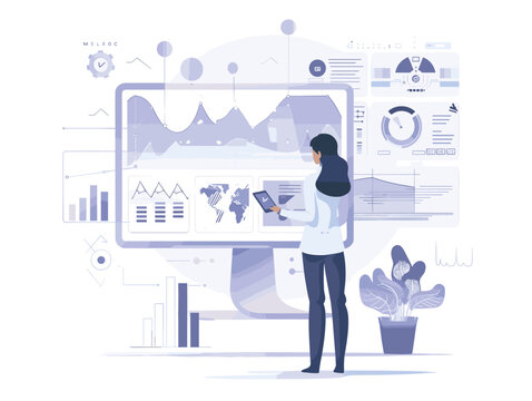  A data scientist uses machine learning algorithms to analyze customer data predicting future trends and informing marketing strategies. 