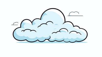 download cloud doodle icon vector drawing flat vector