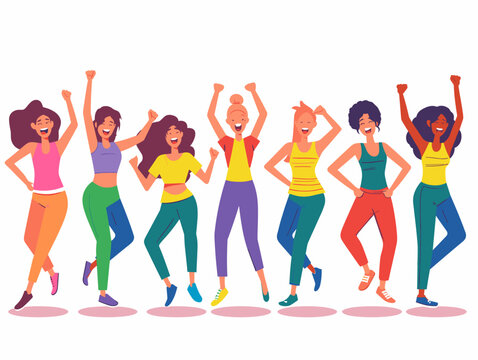  A group participates in a dance fitness class enjoying music and movement while improving cardiovascular health. 