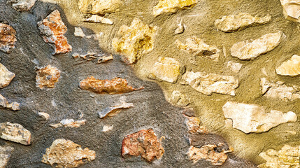 Natural Stone Wall Textured Background Design