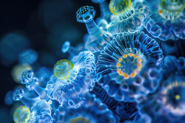 Close-up of the fascinating world of microorganisms