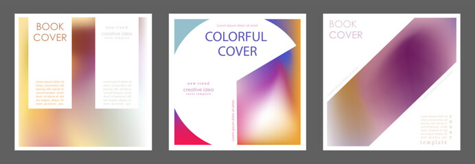 Fototapeta na wymiar Colorful gradient. Template for the cover, poster, banner and print. Vector background for printing