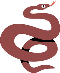 cute cartoon snake illustration.