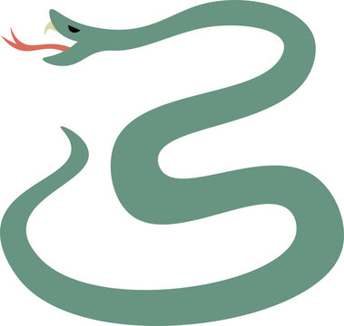 cute cartoon snake illustration.