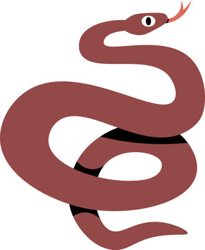 cute cartoon snake illustration.