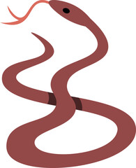 cute cartoon snake illustration.