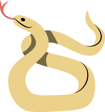 cute cartoon snake illustration.