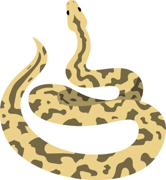 cute cartoon snake illustration.