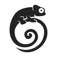 Chameleon Logo template Isolated. Brand Identity. Icon Abstract Vector graphic