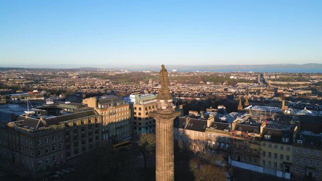 Aerial view of Edinburgh, Scotland, United Kingdom.