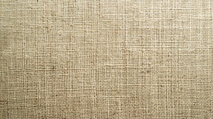 Beige Textured Linen Fabric Close-up Background