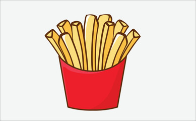 french fries free vector