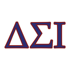 Delta Sigma Iota greek letter, ΔΣΙ greek letters, ΔΣΙ