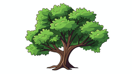 tree plant hand drawing isolated icon vector illustration