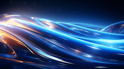 Abstract blue background template digital product material background, business scene illustration with gradient blue background