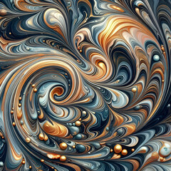 Swirls of Sophistication: The Art of Marbleized Elegance