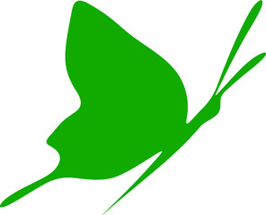 Butterfly logo silhouette vector illustration. Butterfly symbol shape decorative design elements