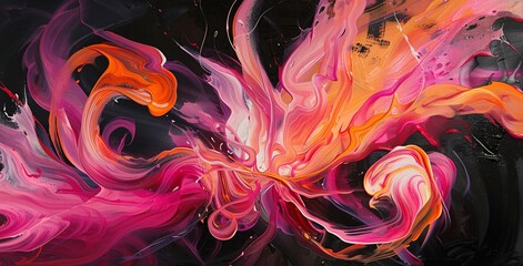 Pink Fusion A Blend of Art and Technology Generative AI