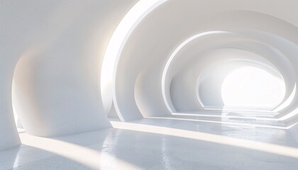 The Tunnel of Light A Futuristic Architectural Marvel Generative AI