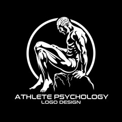 Athlete Psychology Vector Logo Design