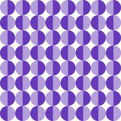 Purple shade circle pattern. Circle vector seamless pattern. Decorative element, wrapping paper, wall tiles, floor tiles, bathroom tiles.
