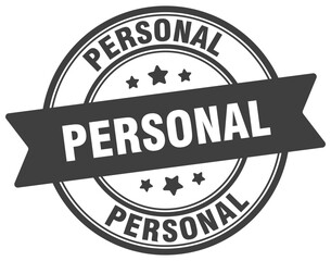 Fototapeta premium personal stamp. personal label on transparent background. round sign