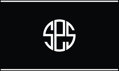 Obraz premium S, E, S, Abstract Letters Logo monogram
