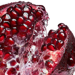 A peeled pomegranate, exposing its clusters of juicy, rubyred seeds сreated with Generative Ai