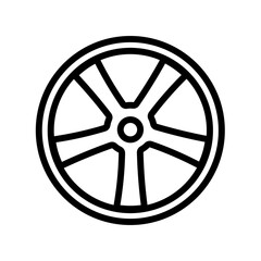 car rim - vector icon
