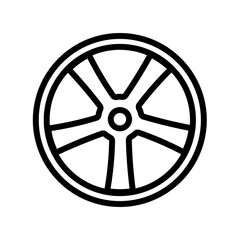 Obraz premium car rim - vector icon