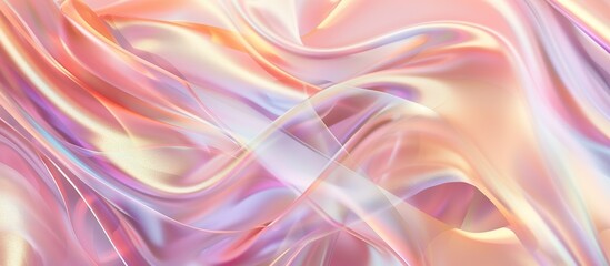Fototapeta premium Iridescent silk textures background. Array of silky fabrics with a smooth texture. Iridescence and vibrant harmonious blend.