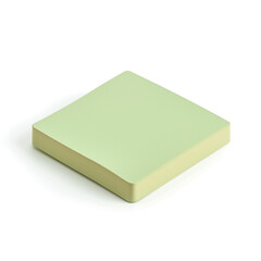 Green Sticky Note isolated on white сreated with Generative Ai