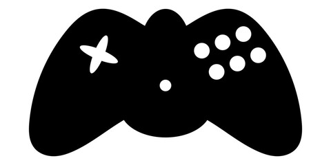 Game console icon. Video game symbol. Vector illustration isolated on background.