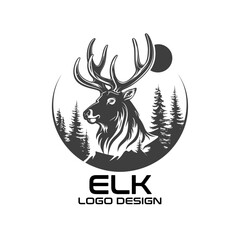 Elk Vector Logo Design
