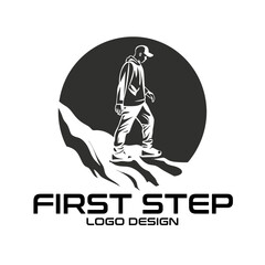 First Step Vector Logo Design