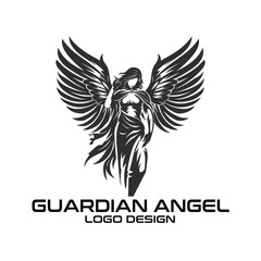 Guardian Angel Vector Logo Design