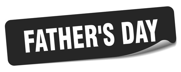 father's day sticker. father's day label