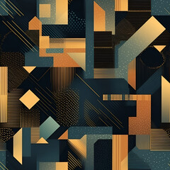 Abstract different textures seamless pattern. Backdrop of multicolored grunge shapes for unique design