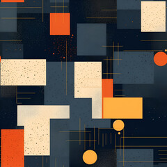 Abstract different textures seamless pattern. Backdrop of multicolored grunge shapes pattern for different design