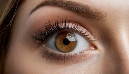 Obraz premium close up of eye with make up