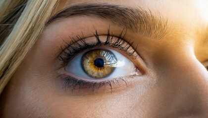 Obraz premium close up of eye with make up